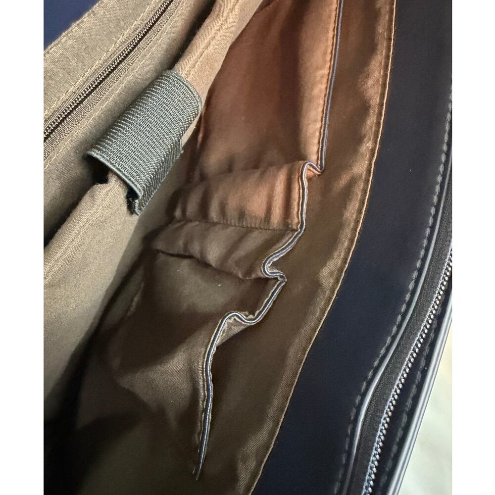 ECOSUSI Navy Faux (Vegan) Leather Briefcase/Messanger Bag NWOT - Picture 8 of 8